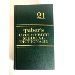 Tabers Cyclopedic Medical Dictionary 21st Edition Hardcover with DVD